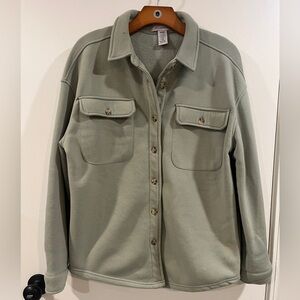 Green Thick Button Down
